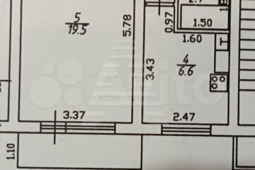 1-к квартира, 32 м², 4/12 эт.
